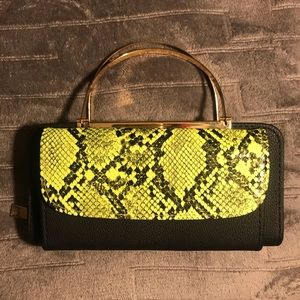 Snake 🐍 Skin Lime Green Hand Purse 💚